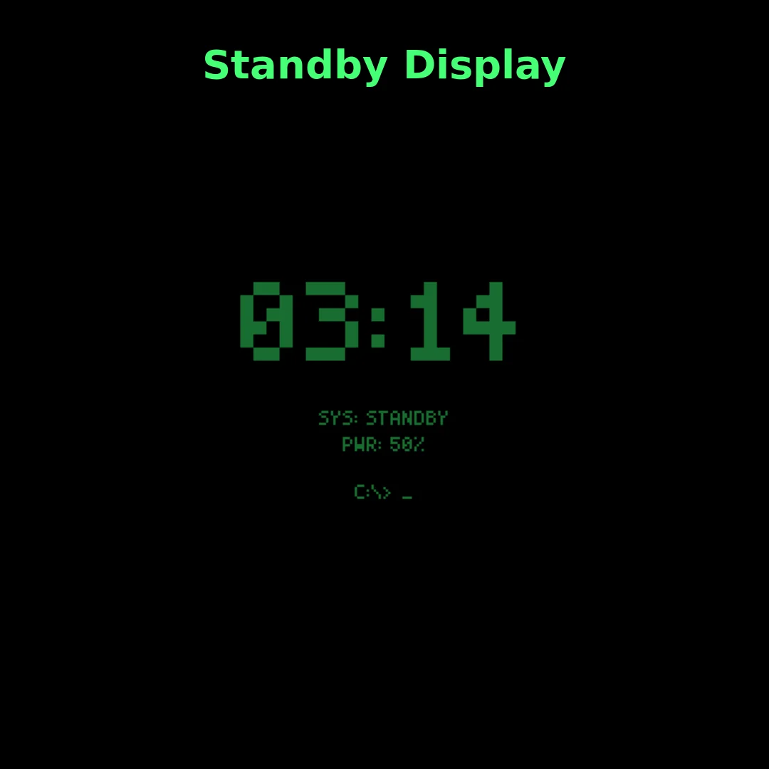 Warm Boot Terminal always-on standby display